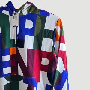NWT Polo Ralph Lauren Multi Color Lettering Spell Out Hoodie Sweatshirt 2XLT